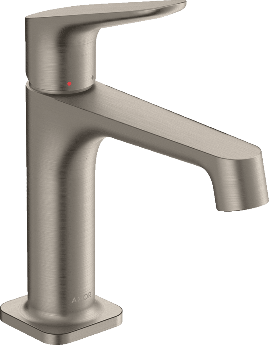 Зображення з  HANSGROHE AXOR Citterio M Single lever basin mixer 100 with waste set #34017800 - Stainless Steel Optic