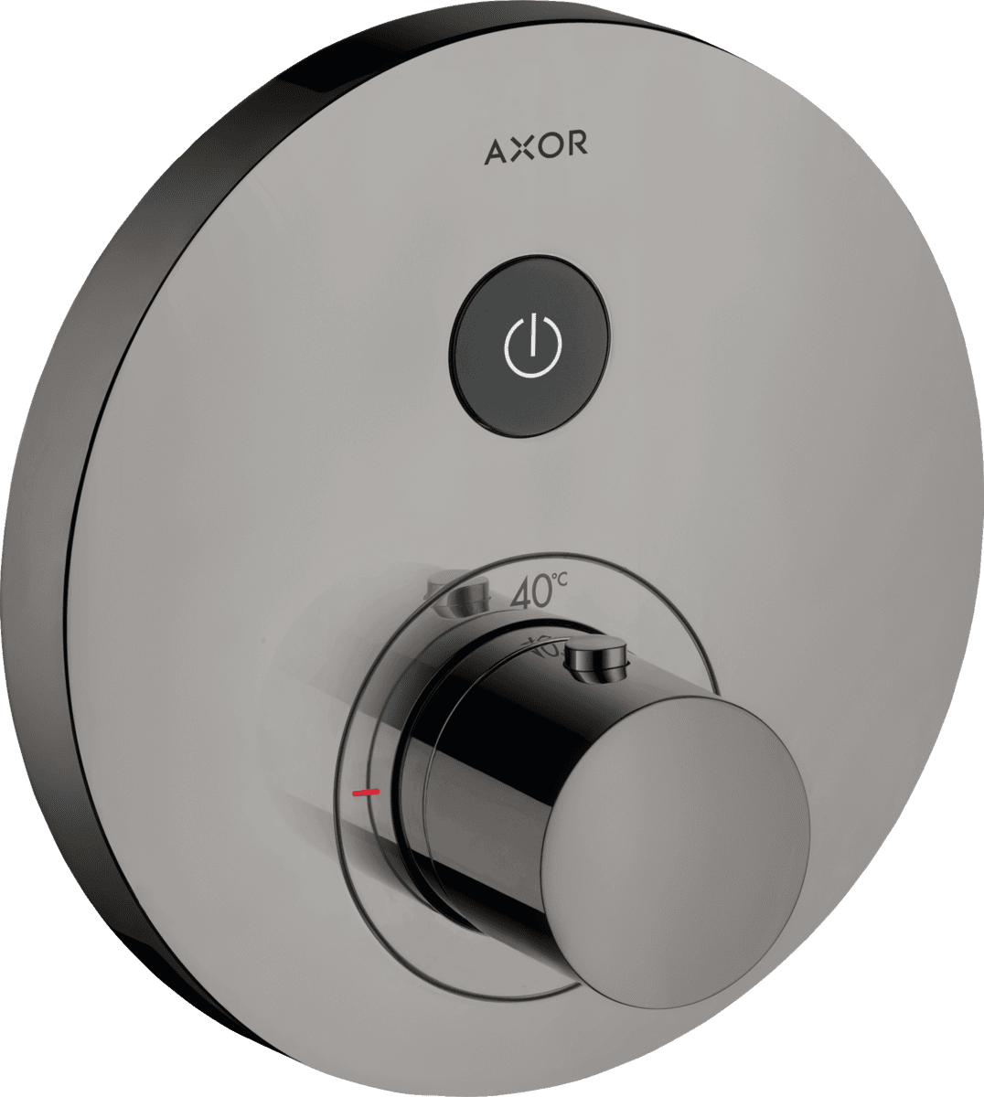 HANSGROHE AXOR ShowerSelect Thermostat Unterputz rund für 1 Verbraucher #36722330 - Polished Black Chrome
