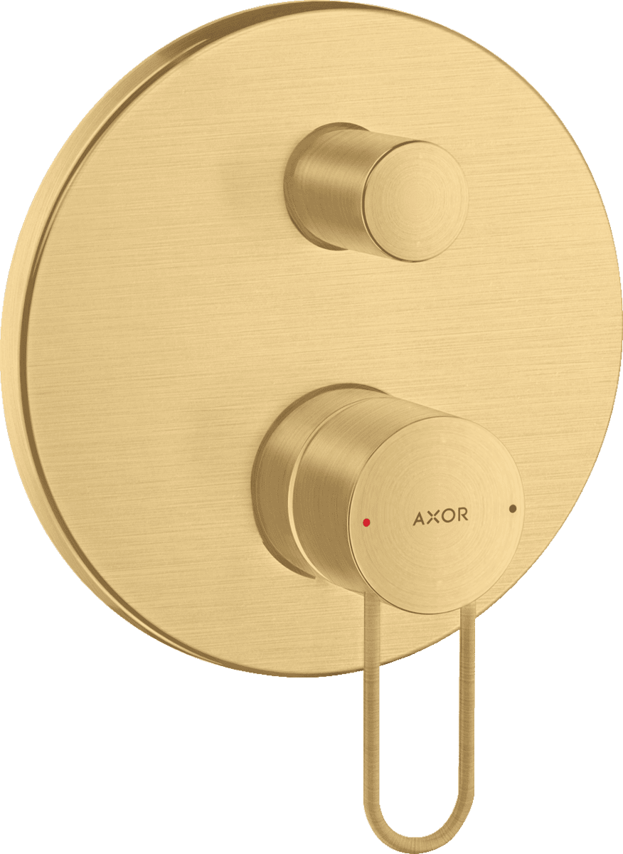 HANSGROHE AXOR Uno Einhebel-Wannenmischer Unterputz mit Bügelgriff und integrierter Sicherungskombination nach EN1717 #38428250 - Brushed Gold Optic