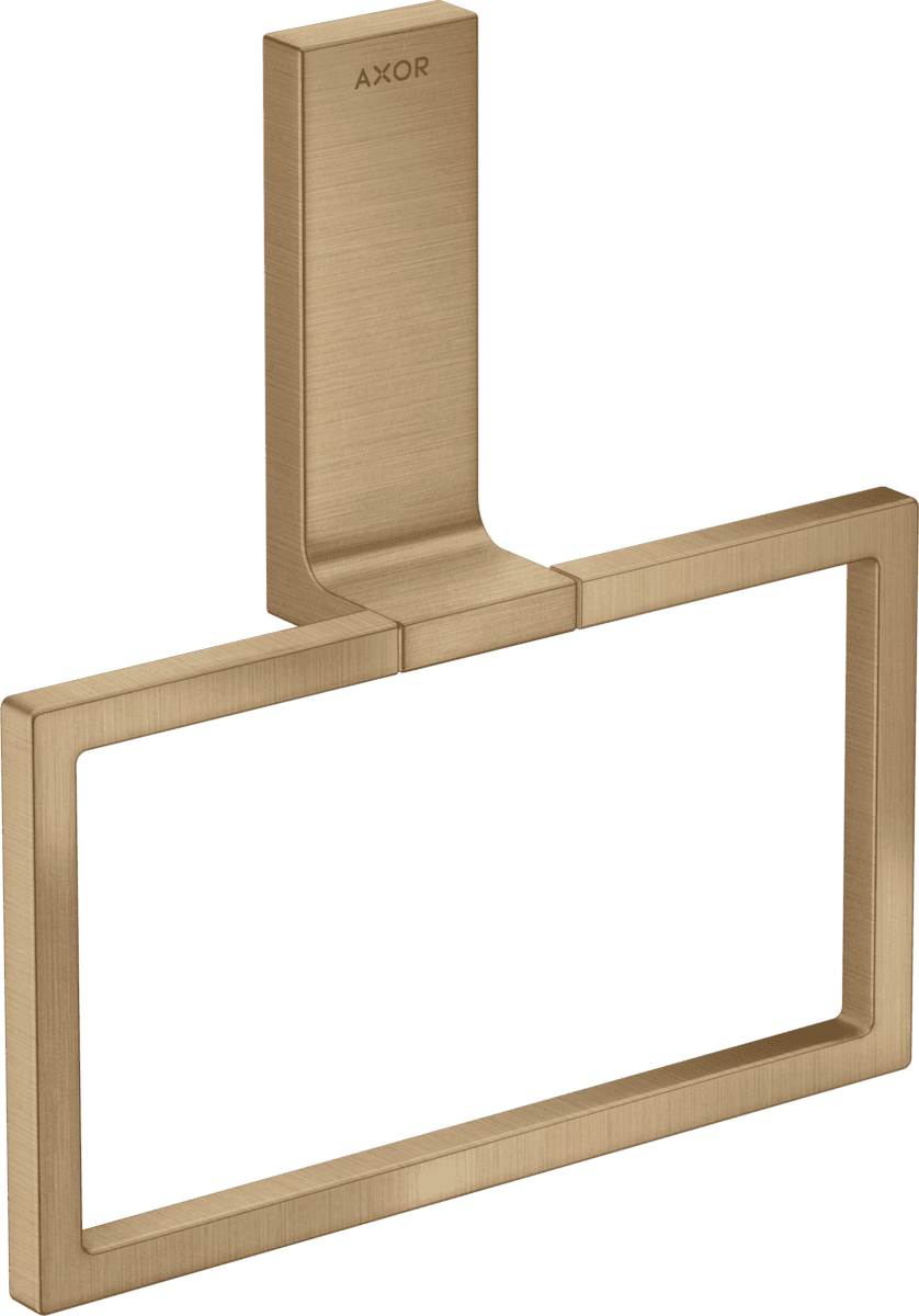 HANSGROHE AXOR Universal Rectangular Handtuchring #42623140 - Brushed Bronze