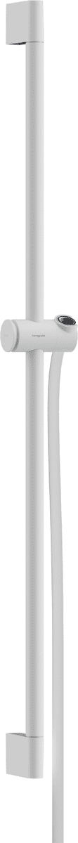 HANSGROHE Unica Brausestange Pulsify S 90 cm mit Push Handbrausehalter und Isiflex Brauseschlauch 160 cm #24401700 - Mattweiß