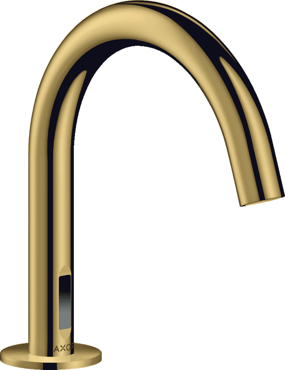 HANSGROHE AXOR Uno Elektronik-Waschtischmischer mit Temperaturvoreinstellung Netzanschluss 230 V #38010990 - Polished Gold Optic