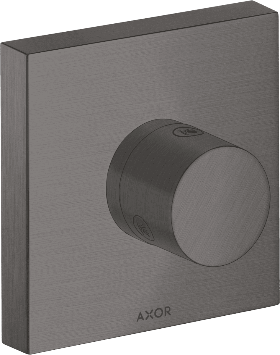 HANSGROHE AXOR ShowerSolutions Ab- und Umstellventil Trio/ Quattro 120/120 Unterputz #10932340 - Brushed Black Chrome