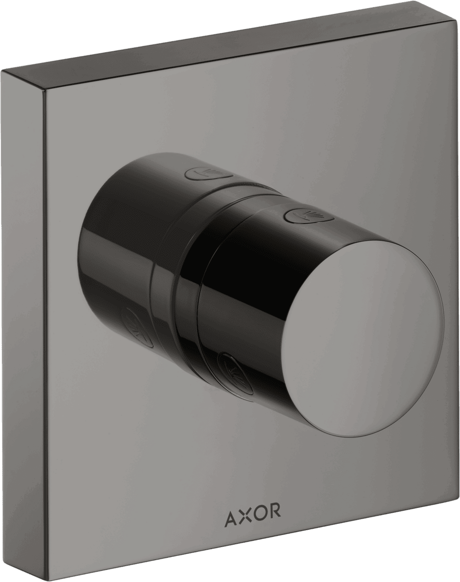 HANSGROHE AXOR ShowerSolutions Ab- und Umstellventil Trio/ Quattro 120/120 Unterputz #10932330 - Polished Black Chrome