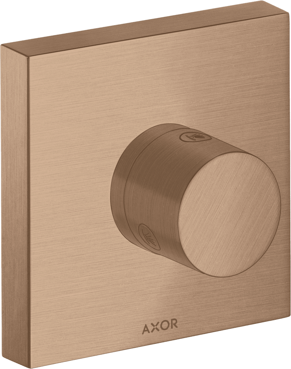 HANSGROHE AXOR ShowerSolutions Ab- und Umstellventil Trio/ Quattro 120/120 Unterputz #10932310 - Brushed Red Gold