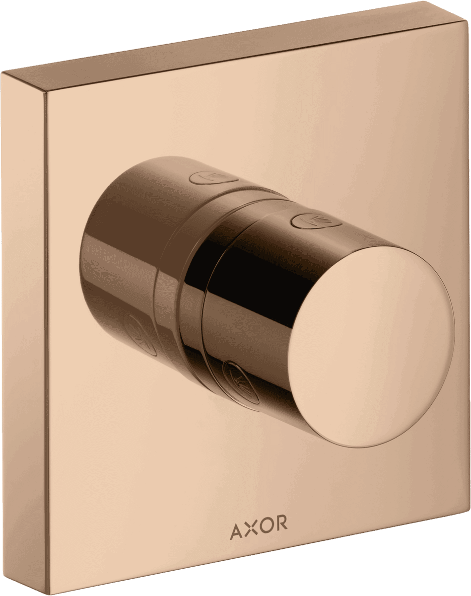 HANSGROHE AXOR ShowerSolutions Ab- und Umstellventil Trio/ Quattro 120/120 Unterputz #10932300 - Polished Red Gold