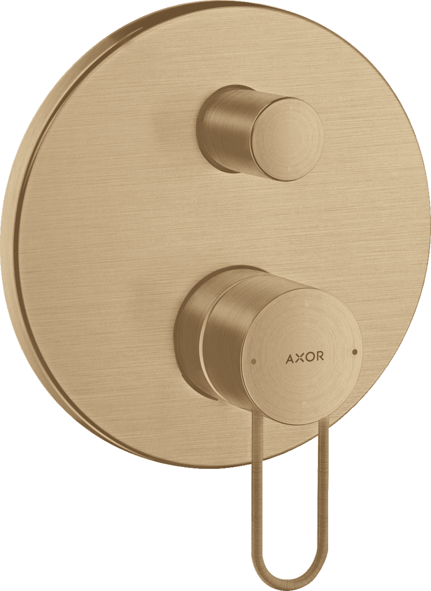 HANSGROHE AXOR Uno Einhebel-Wannenmischer Unterputz mit Bügelgriff und integrierter Sicherungskombination nach EN1717 #38428140 - Brushed Bronze