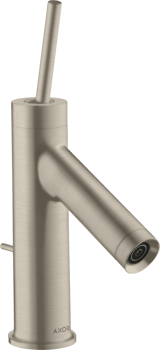 HANSGROHE AXOR Starck Einhebel-Waschtischmischer 70 mit Pingriff für Handwaschbecken mit Zugstangen-Ablaufgarnitur #10116820 - Brushed Nickel