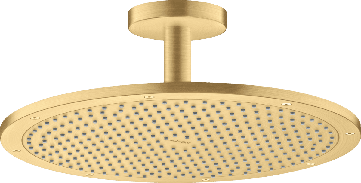 HANSGROHE AXOR ShowerSolutions Kopfbrause 350 1jet mit Deckenanschluss #26035250 - Brushed Gold Optic