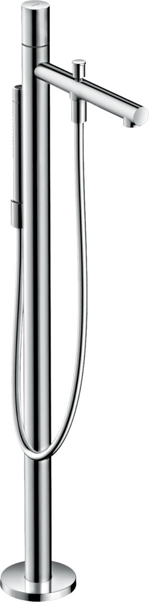 HANSGROHE AXOR Uno Einhebel-Wannenmischer bodenstehend mit Zerogriff #45416800 - Edelstahl Optic