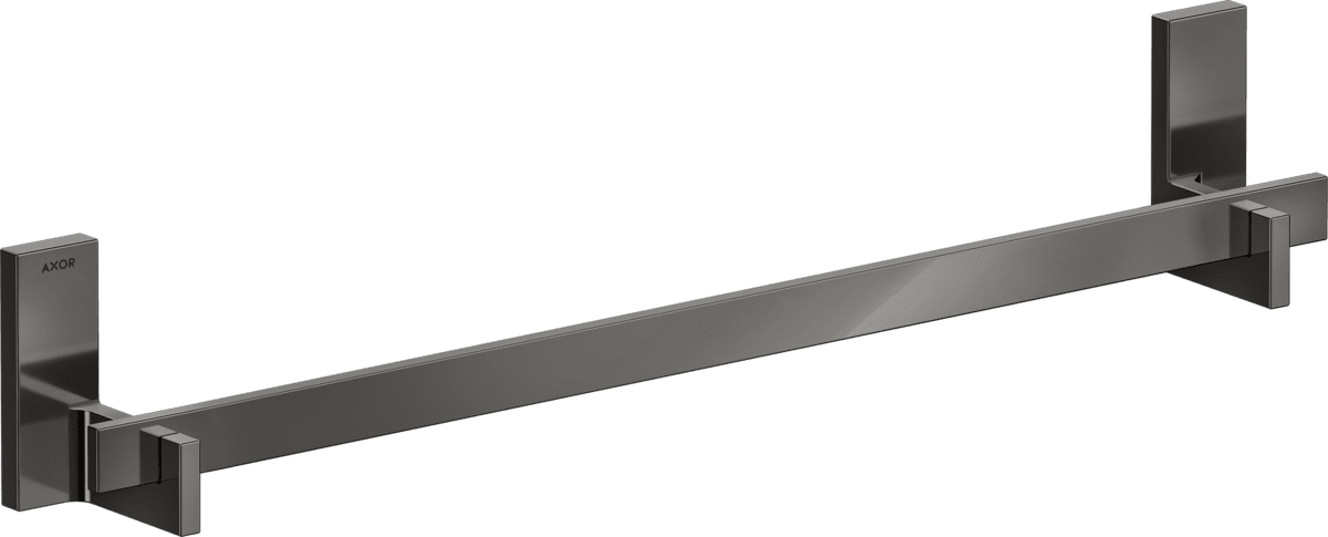 HANSGROHE AXOR Universal Rectangular Badetuchhalter 600 mm #42661330 - Polished Black Chrome