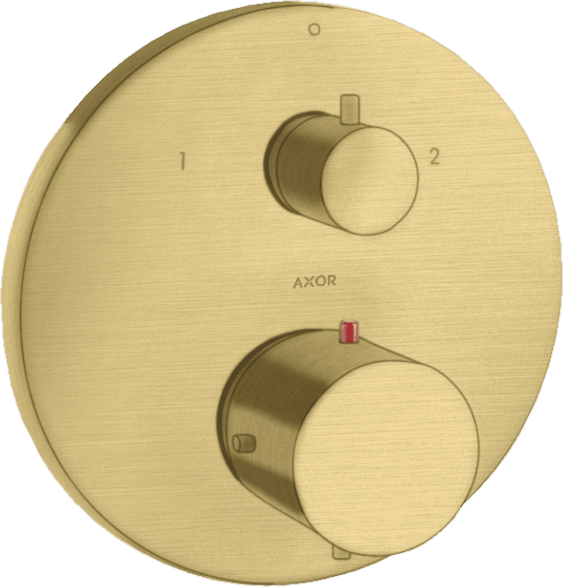 HANSGROHE AXOR Starck Thermostat Unterputz mit Ab- und Umstellventil #10720950 - Brushed Brass