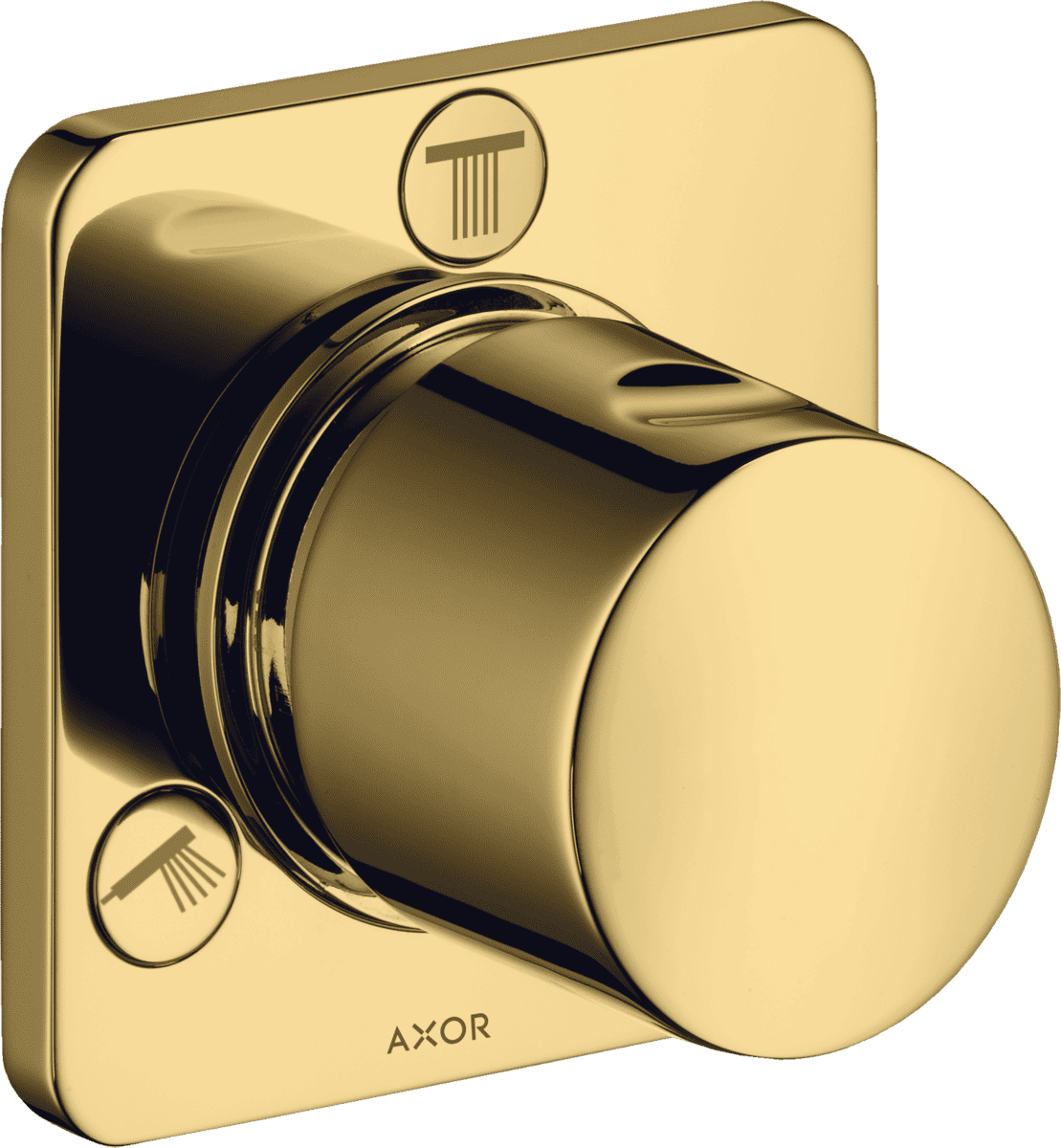 HANSGROHE AXOR Citterio M Ab- und Umstellventil Trio/ Quattro Unterputz #34920990 - Polished Gold Optic