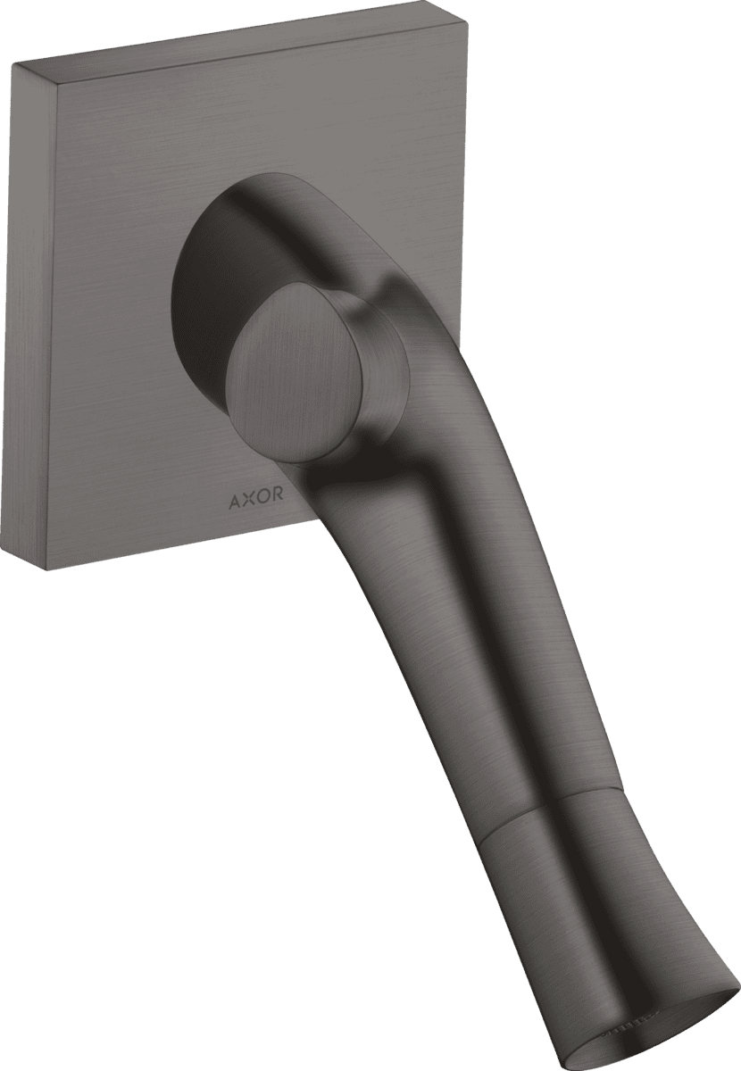 HANSGROHE AXOR Starck Organic 2-Griff Waschtischmischer Unterputz für Wandmontage mit Auslauf 187 mm #12015340 - Brushed Black Chrome