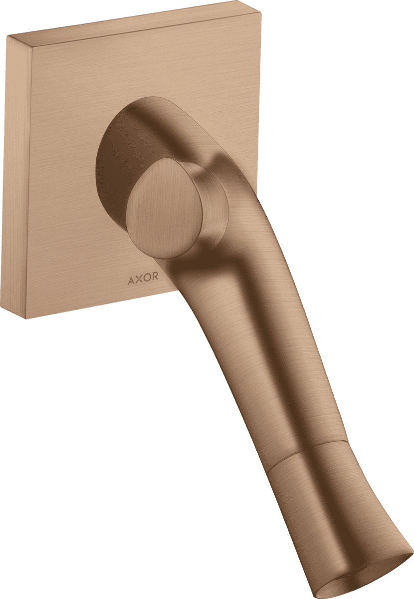 HANSGROHE AXOR Starck Organic 2-Griff Waschtischmischer Unterputz für Wandmontage mit Auslauf 187 mm #12015310 - Brushed Red Gold