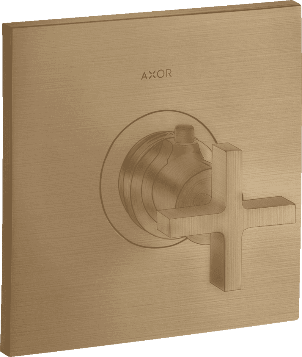 HANSGROHE AXOR Citterio Thermostat HighFlow Unterputz mit Kreuzgriff #39716140 - Brushed Bronze