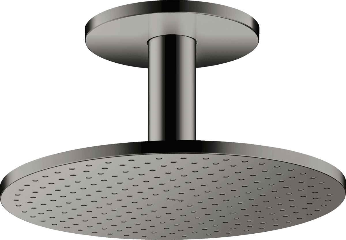 HANSGROHE AXOR ShowerSolutions Kopfbrause 300 1jet mit Deckenanschluss #35301330 - Polished Black Chrome