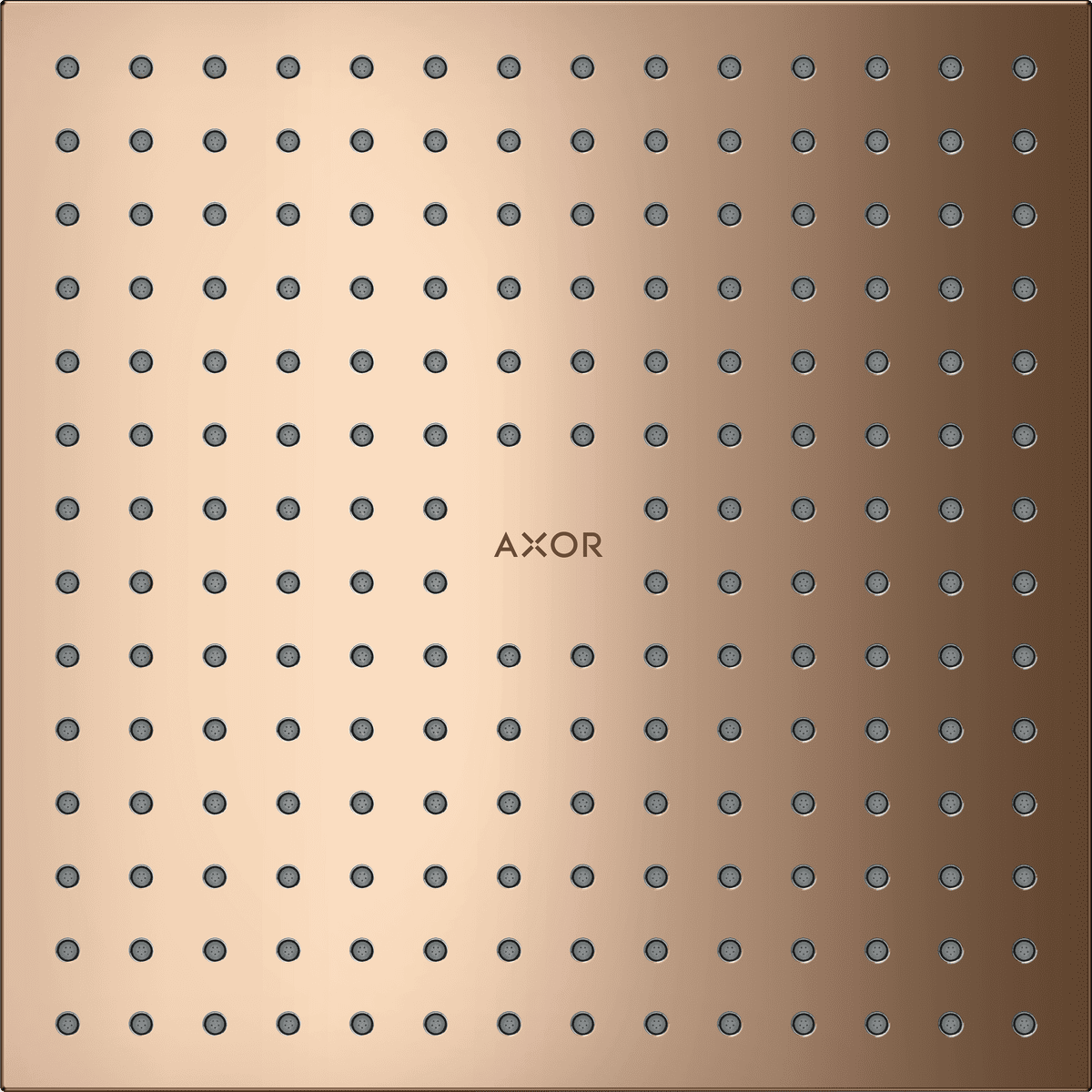 HANSGROHE AXOR ShowerSolutions Kopfbrause 250/250 2jet Deckenintegriert #35313300 - Polished Red Gold