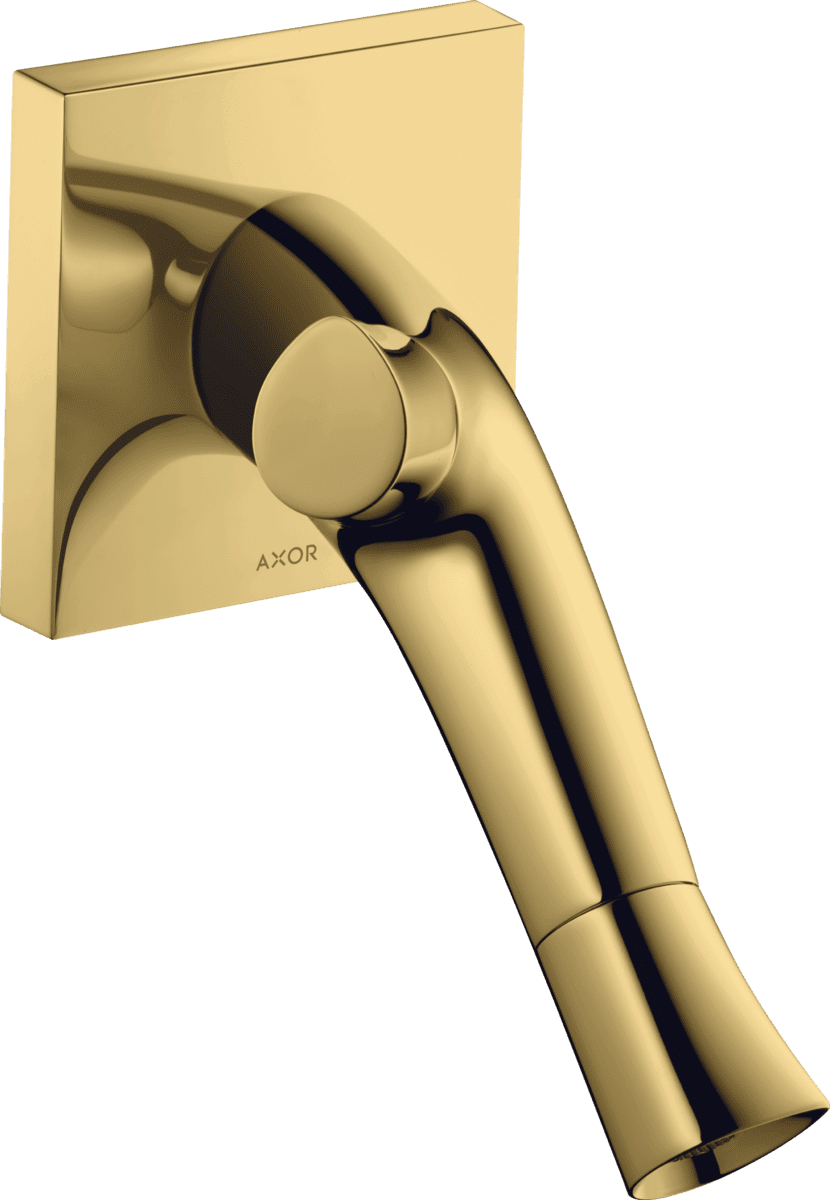 HANSGROHE AXOR Starck Organic 2-Griff Waschtischmischer Unterputz für Wandmontage mit Auslauf 187 mm #12015990 - Polished Gold Optic