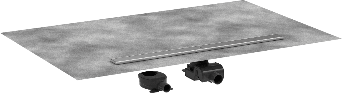 HANSGROHE RainDrain Allround Komplettset Duschrinne 900 für Standard-/flache Installation #56188800 - Edelstahl gebürstet