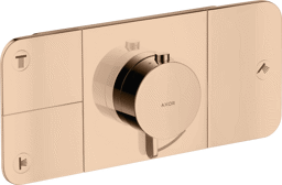 Bild von HANSGROHE AXOR One Thermostatmodul Unterputz für 3 Verbraucher #45713300 - Polished Red Gold
