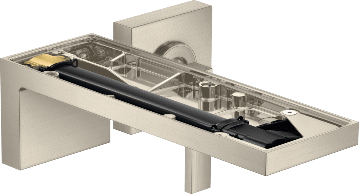 HANSGROHE AXOR MyEdition Einhebel-Waschtischmischer Unterputz für Wandmontage mit Auslauf 221 mm ohne Platte #47062820 - Brushed Nickel