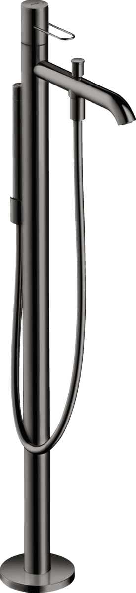 Зображення з  HANSGROHE AXOR Uno Single lever bath mixer floor-standing with loop handle #38442330 - Polished Black Chrome