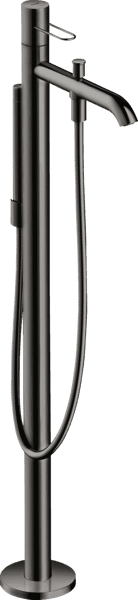 Bild von HANSGROHE AXOR Uno Einhebel-Wannenmischer bodenstehend mit Bügelgriff #38442330 - Polished Black Chrome