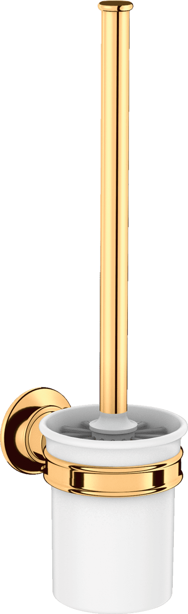 HANSGROHE AXOR Montreux Toilettenbürstenhalter Wandmontage #42035990 - Polished Gold Optic