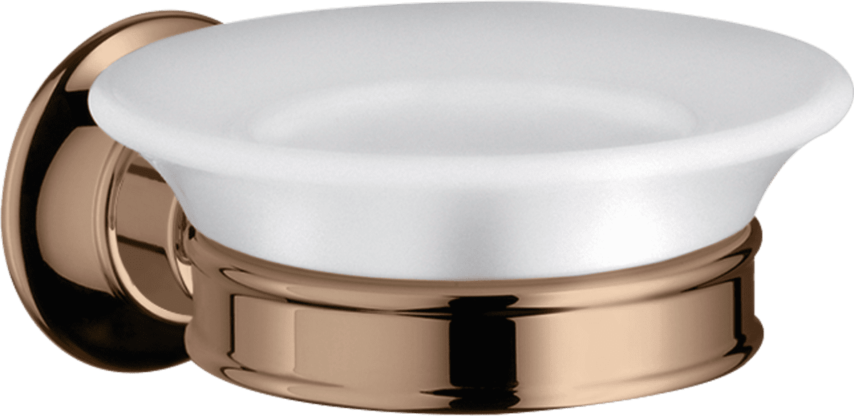 HANSGROHE AXOR Montreux Seifenschale #42033300 - Polished Red Gold