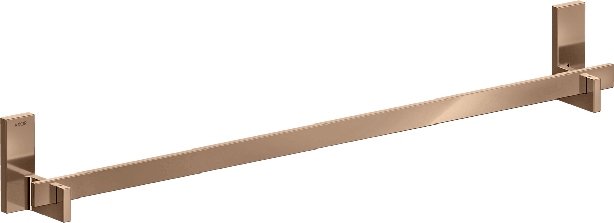 HANSGROHE AXOR Universal Rectangular Badetuchhalter 800 mm #42683300 - Polished Red Gold