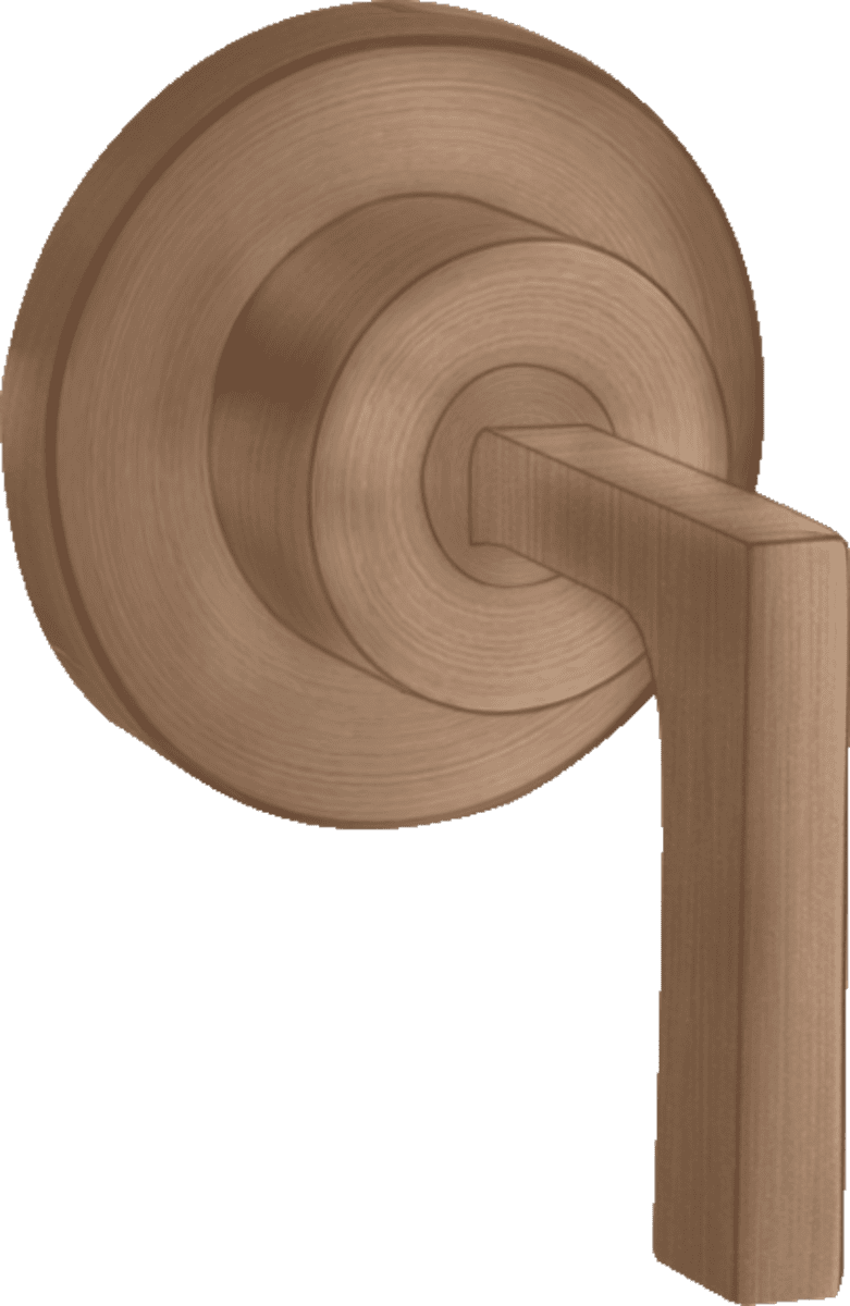 HANSGROHE AXOR Citterio Absperrventil Unterputz mit Hebelgriff #39960310 - Brushed Red Gold