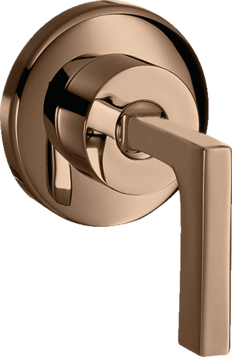 HANSGROHE AXOR Citterio Absperrventil Unterputz mit Hebelgriff #39960300 - Polished Red Gold