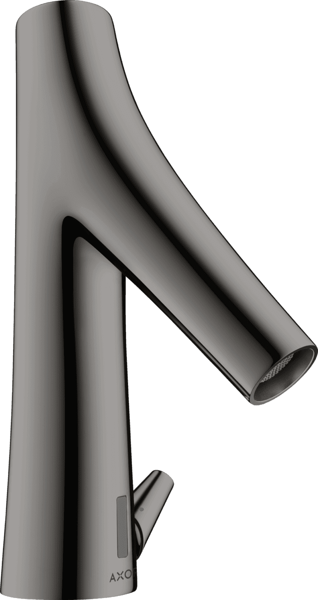 HANSGROHE AXOR Starck Organic Elektronik-Waschtischmischer mit Temperaturregulierung Batteriebetrieb #12171330 - Polished Black Chrome