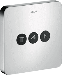 Bild von HANSGROHE AXOR ShowerSelect Ventil Unterputz softsquare für 3 Verbraucher #36773800 - Edelstahl Optic