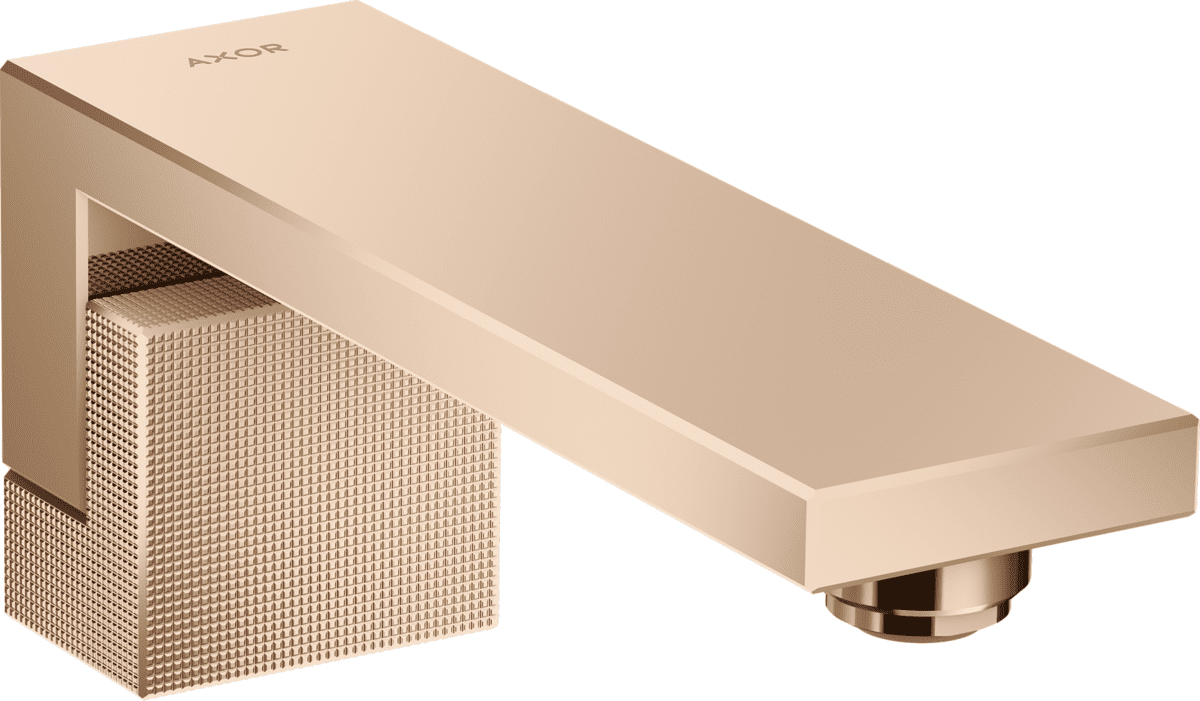HANSGROHE AXOR Edge Wanneneinlauf Diamantschliff #46411300 - Polished Red Gold