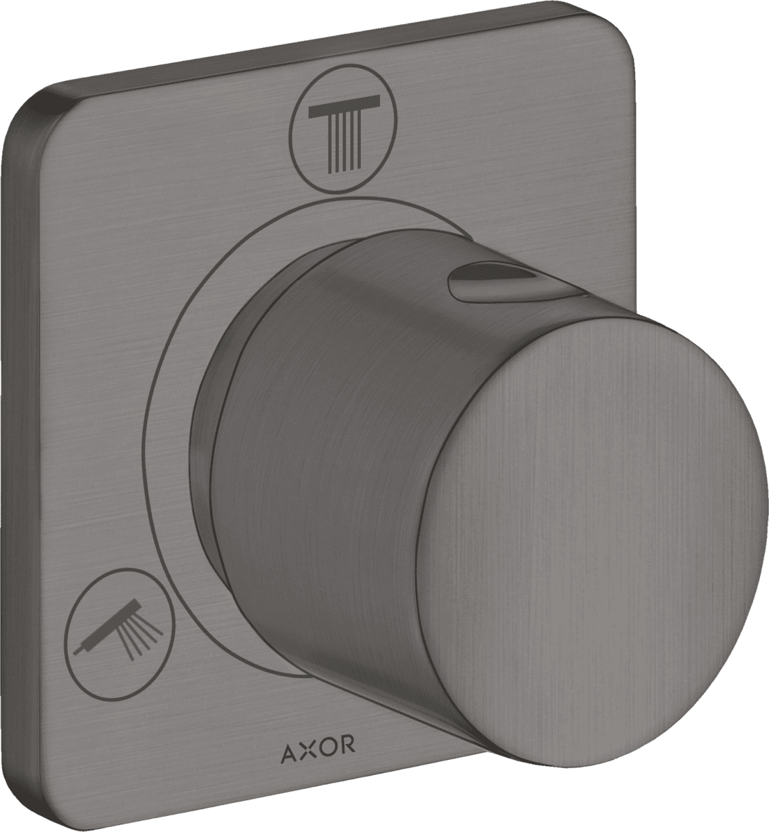 HANSGROHE AXOR Citterio M Ab- und Umstellventil Trio/ Quattro Unterputz #34920340 - Brushed Black Chrome