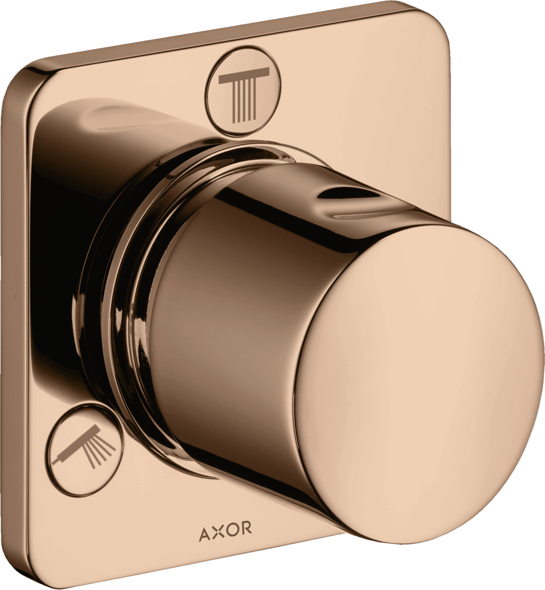 HANSGROHE AXOR Citterio M Ab- und Umstellventil Trio/ Quattro Unterputz #34920300 - Polished Red Gold