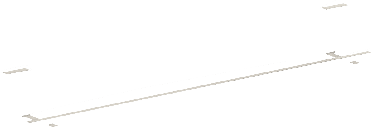HANSGROHE AXOR Universal Rectangular Badetuchhalter 600 mm #42661800 - Edelstahl Optic