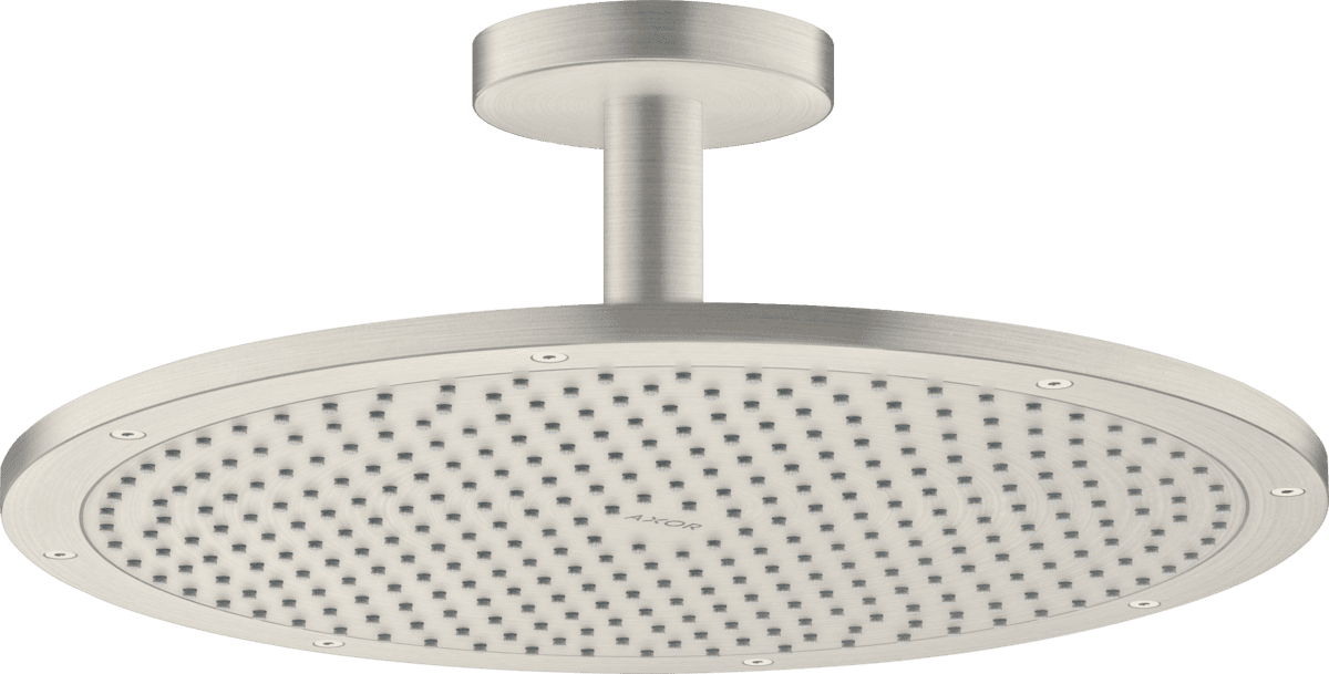 HANSGROHE AXOR ShowerSolutions Kopfbrause 350 1jet mit Deckenanschluss #26035800 - Edelstahl Optic