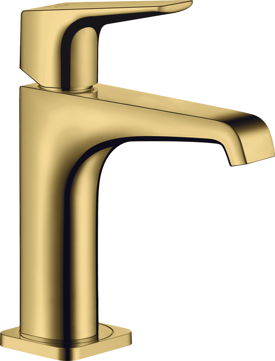 Зображення з  HANSGROHE AXOR Citterio E Single lever basin mixer 130 with lever handle and waste set #36111990 - Polished Gold Optic