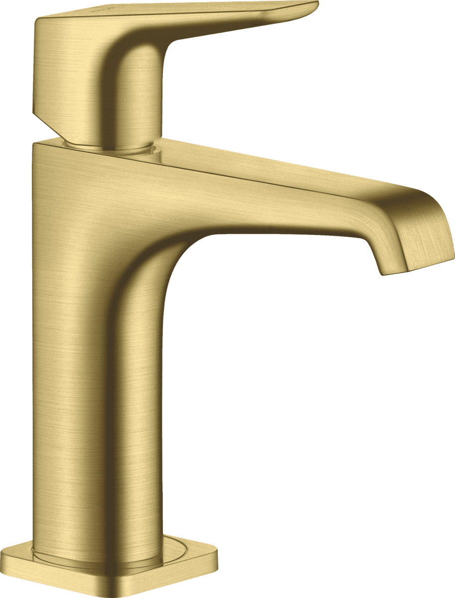 Зображення з  HANSGROHE AXOR Citterio E Single lever basin mixer 130 with lever handle and waste set #36111950 - Brushed Brass
