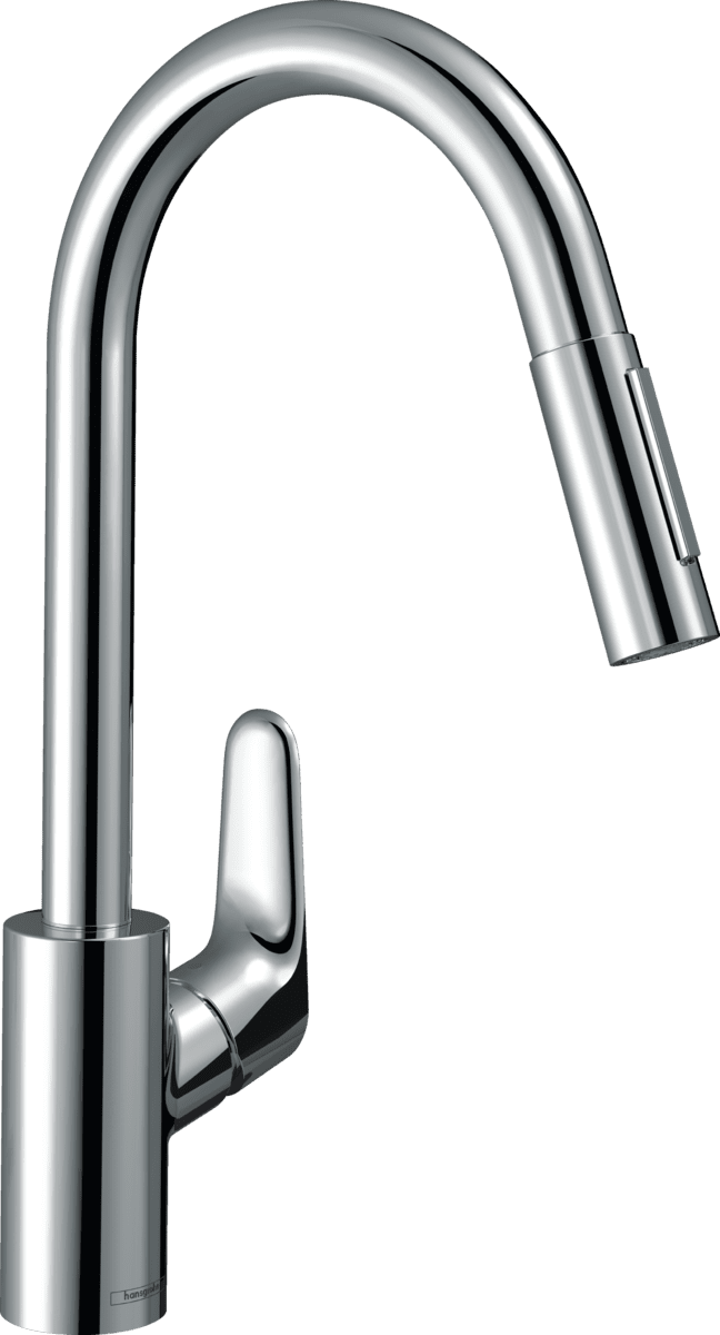 HANSGROHE Focus M41 kuchyňská páková bat. 240, Eco, vytah. sprška, 2jet, sBox #73895000 - chrom