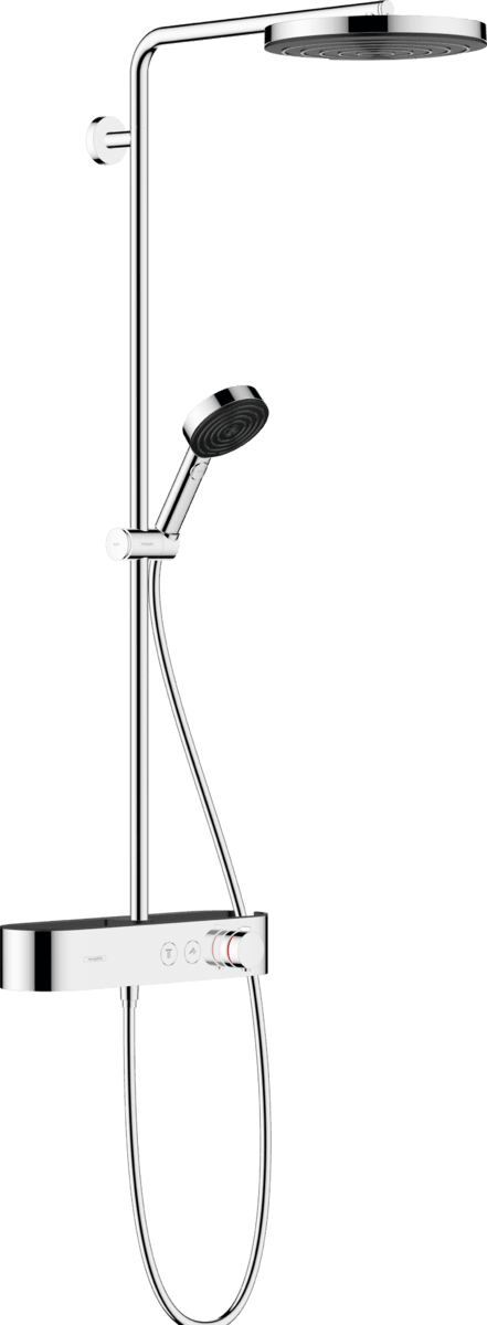 Зображення з  HANSGROHE Pulsify S Showerpipe 260 1jet with ShowerTablet Select 400 #24220000 - Chrome