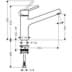 Bild von HANSGROHE Talis M52 Einhebel-Küchenmischer 170, 1jet Chrom 32851000