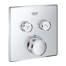 Bild von GROHE Grohtherm SmartControl Unterputz-Thermostat mit 2 Absperrventilen #29124000 - chrom