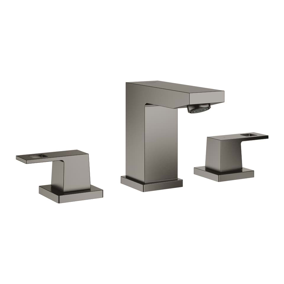 Picture of GROHE Eurocube Three-hole basin mixer 1/2″ S-Size brushed hard graphite #20351AL0