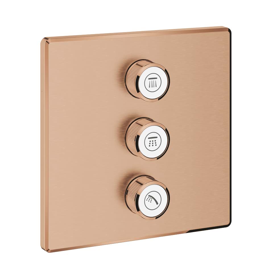 GROHE Grohtherm SmartControl 3-fach Unterputzventil #29127DL0 - warm sunset gebürstet