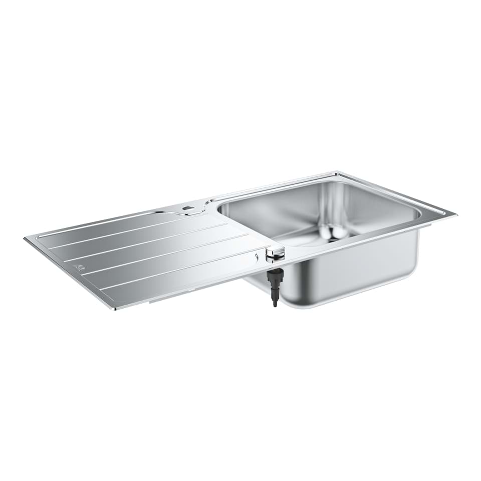 GROHE K500 Stainless Steel Sink with Drainer stainless steel #31563SD1 resmi