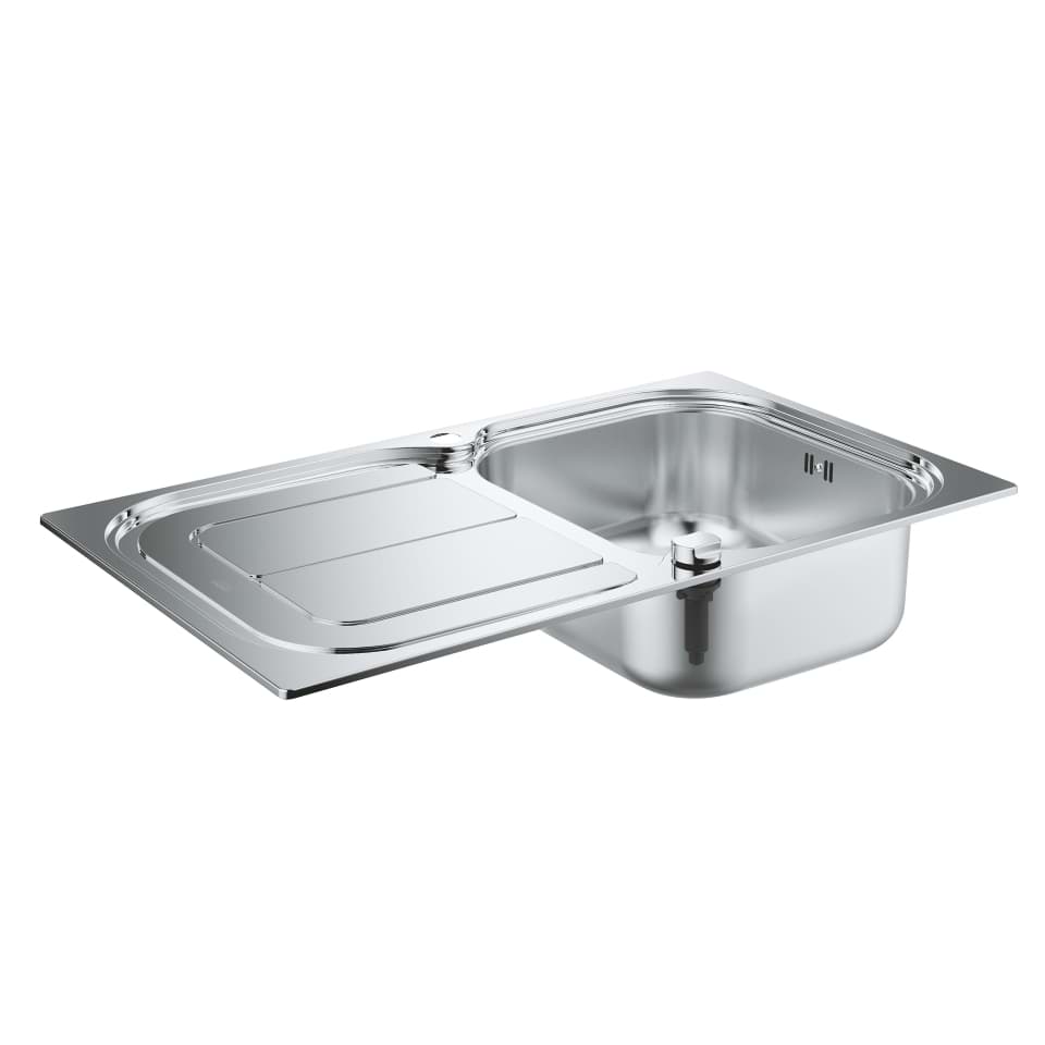 εικόνα του GROHE K300 Stainless Steel Sink with Drainer stainless steel #31563SD0